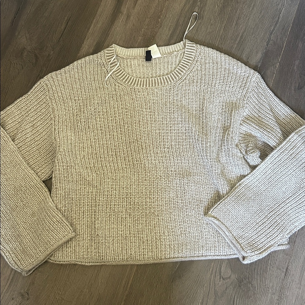 Cozy Beige Knit Sweater
